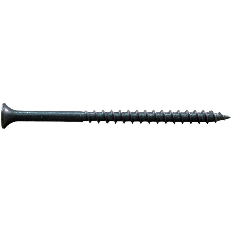 ProFIT 297198/281198 Deck Screw, #10 Thread, 3-1/2 in L, Coarse Thread, Bugle Head, Sharp Point, Combo Drive, Gray