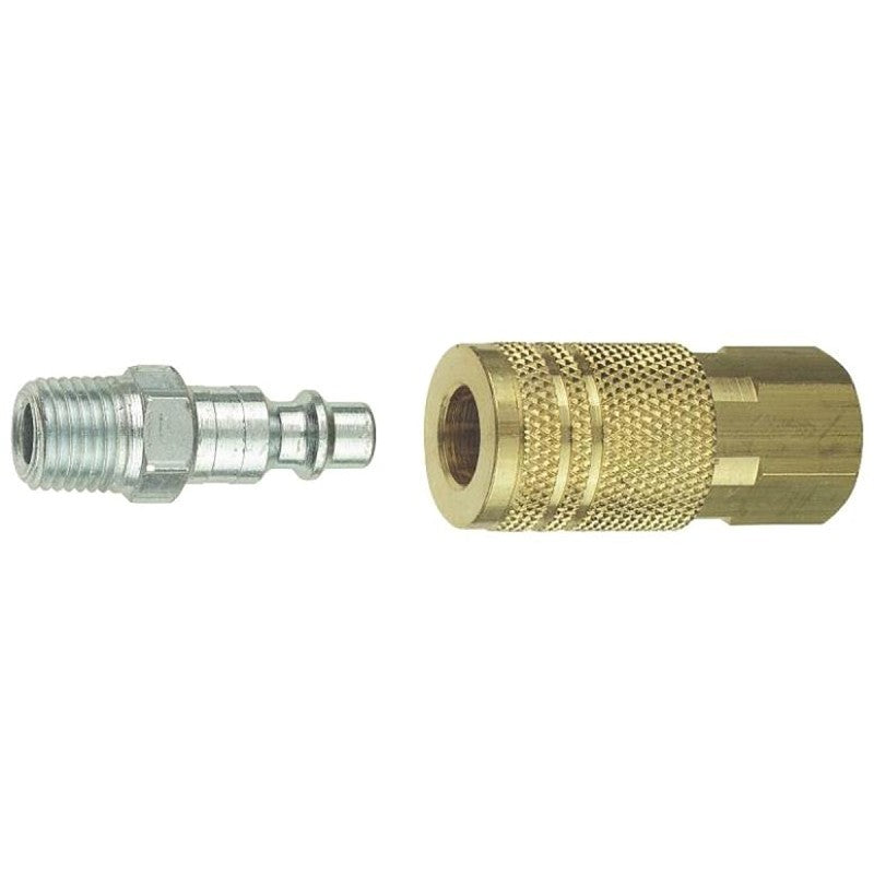 Tru-Flate 13-401 Coupler and Plug Set, L-Style, 1/4 in