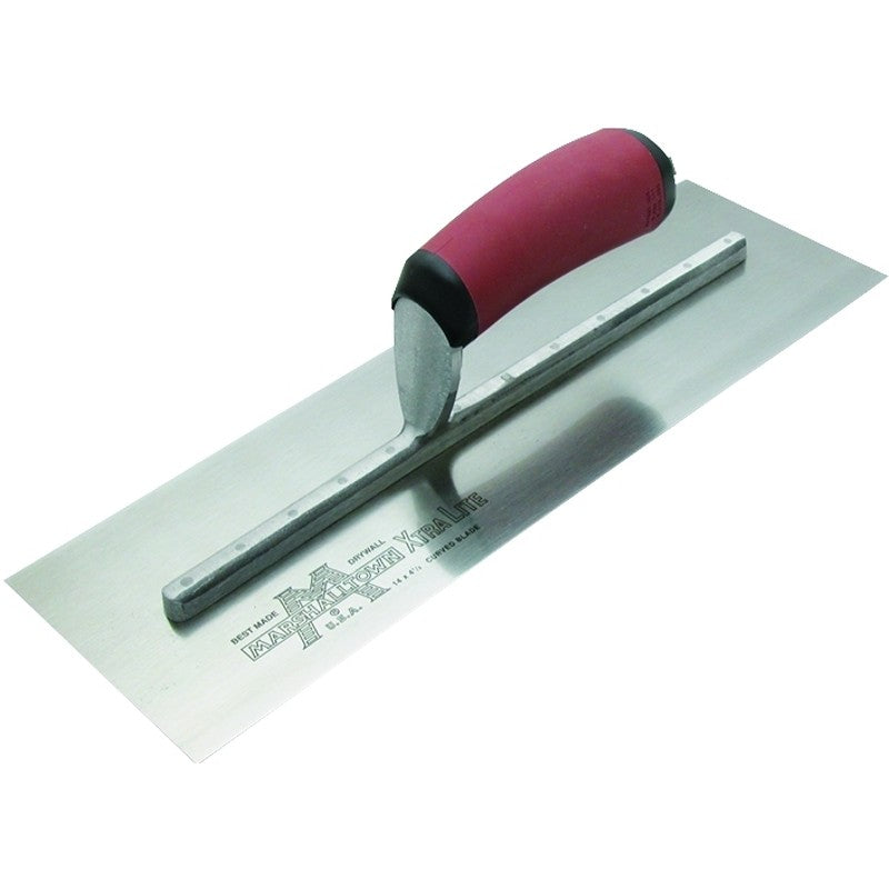 Marshalltown 12AD Drywall Trowel, 4-1/2 in W Blade, 14 in L Blade, HCS Blade