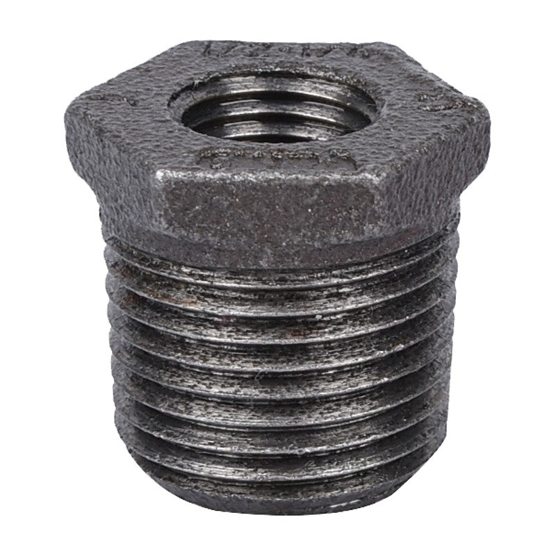 ProSource 35-1/2X1/4B Pipe Bushing, 1/2 x 1/4 in, MIP x FIP, Malleable Iron, SCH 40 Schedule, 300 psi Pressure