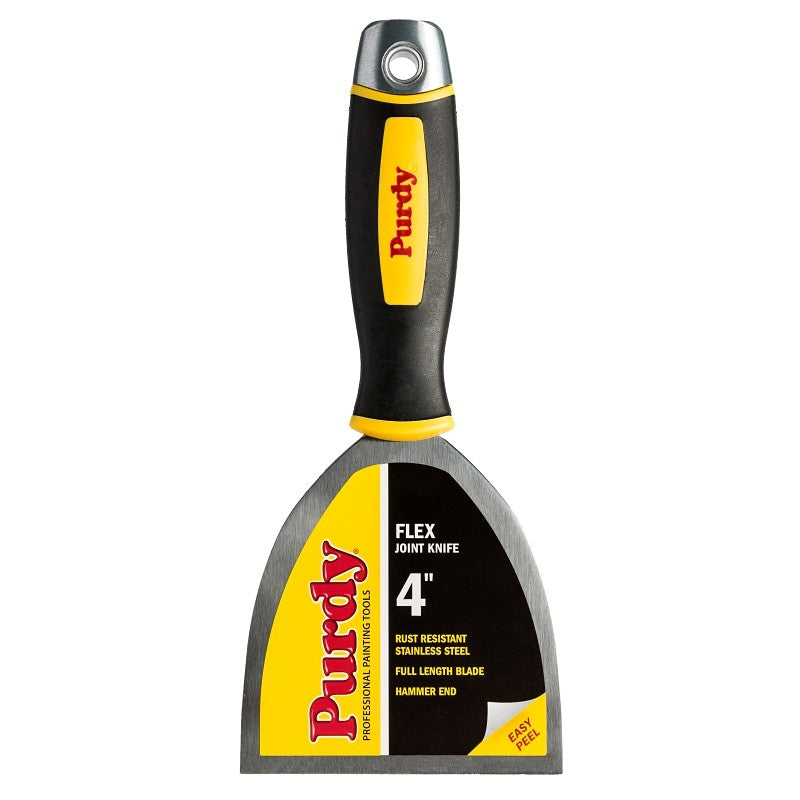 Purdy 14A900040 Joint Knife, 4 in W Blade, HCS Blade, Flexible Blade, Cushion-Grip Handle