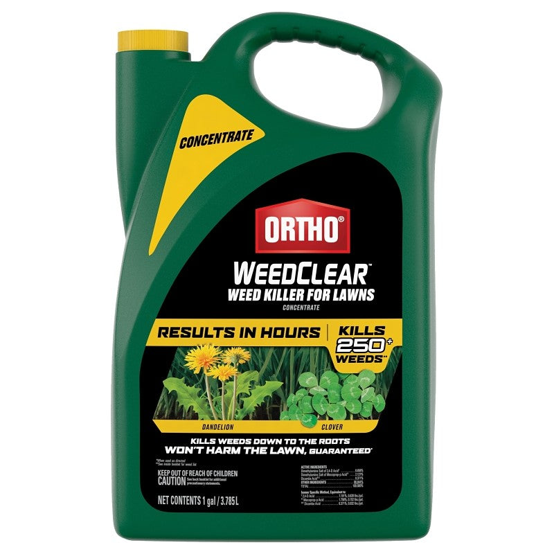 Ortho WeedClear 0204810 Concentrated Lawn Weed Killer, Liquid, Spray Application, 1 gal Bottle