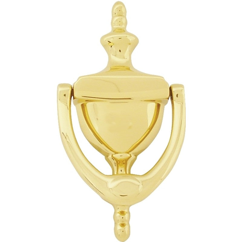 Schlage SC2-3125-605 Door Knocker, Brass, Brass, 3-15/16 in Mounting Hole