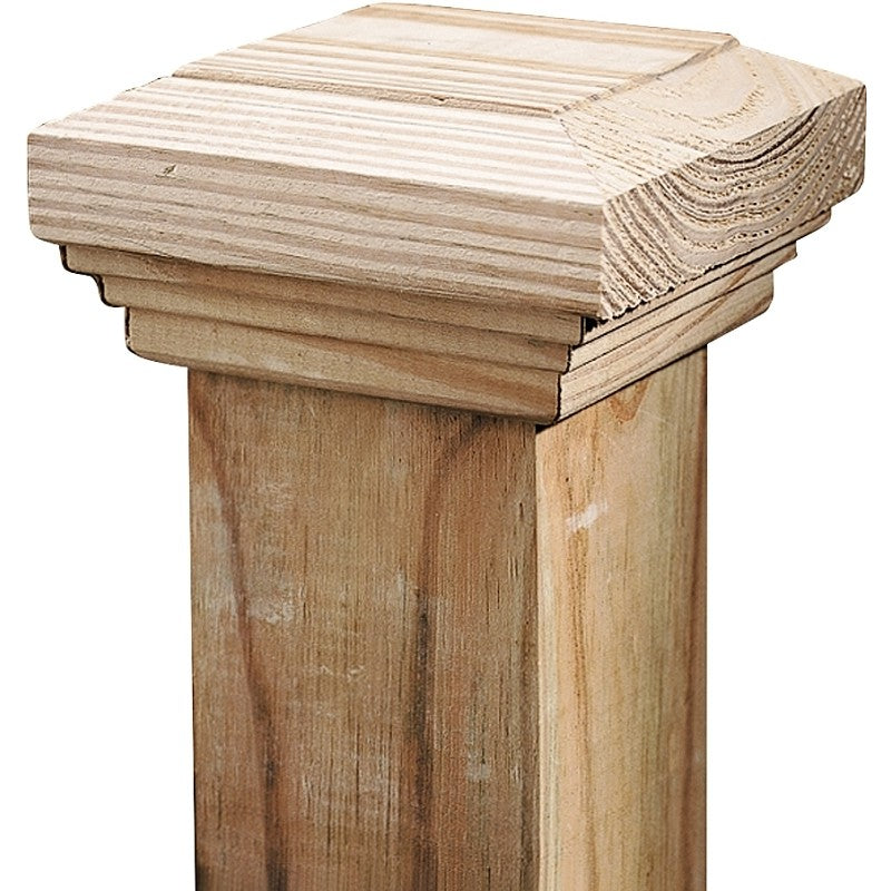 UFP 106086 Post Cap, 4 in L, 4 in W, Wood