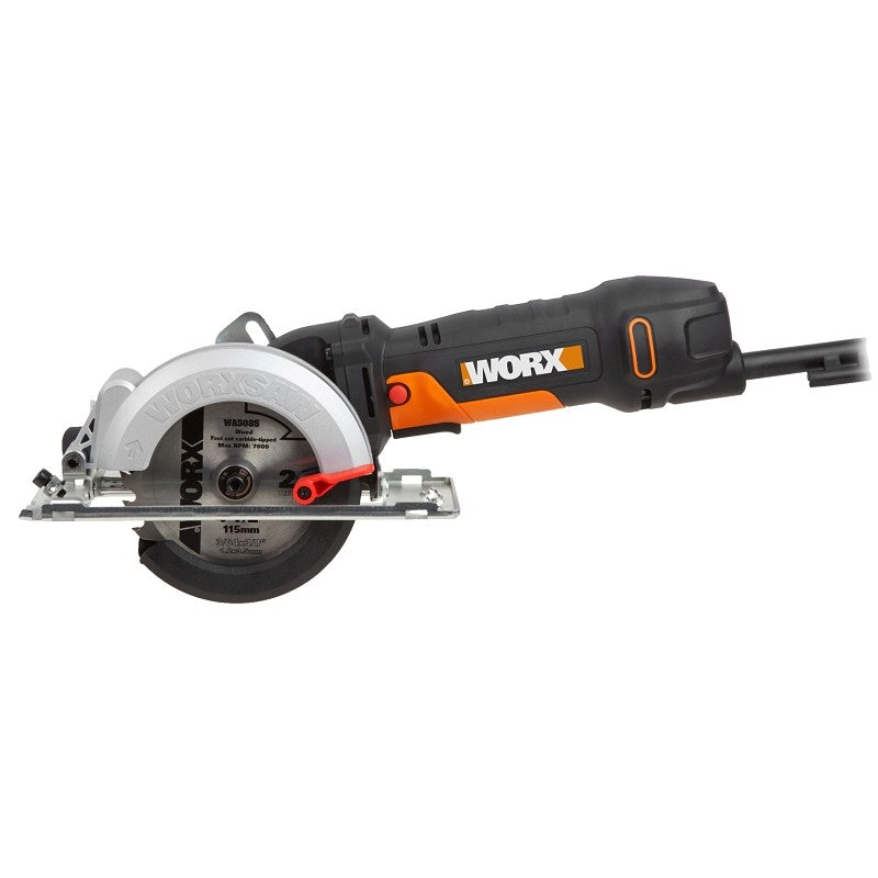 Worx WX439L Circular Saw, 4.5 A, 0 to 45 deg Bevel