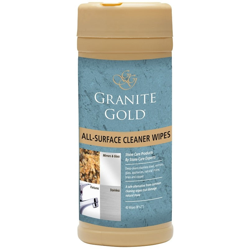 Granite Gold GG0005 Cleaning Wipes, Citrus Lemon (Pack of 12)