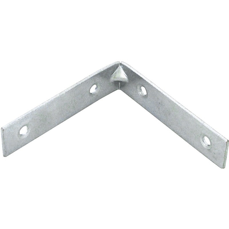 ProSource CB-Z03-013L Corner Brace, 3 in L, 3 in W, 3/4 in H, Steel, Zinc-Plated, 2.6 mm Thick Material (Pack of 25)