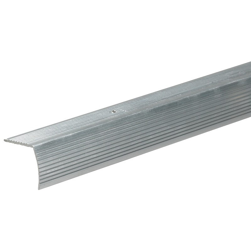 Frost King H4128FS6 Stair Edging, 72 in L, 1-1/8 in W, Aluminum, Silver, Satin