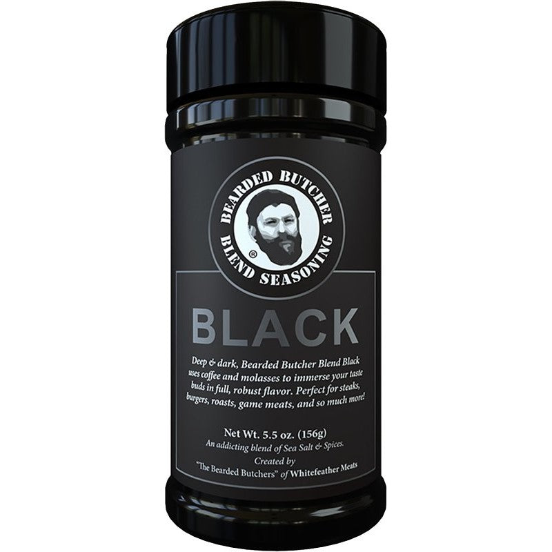 Bearded Butcher Black-5.5OZ Seasoning, Black Blend, 5.5 oz