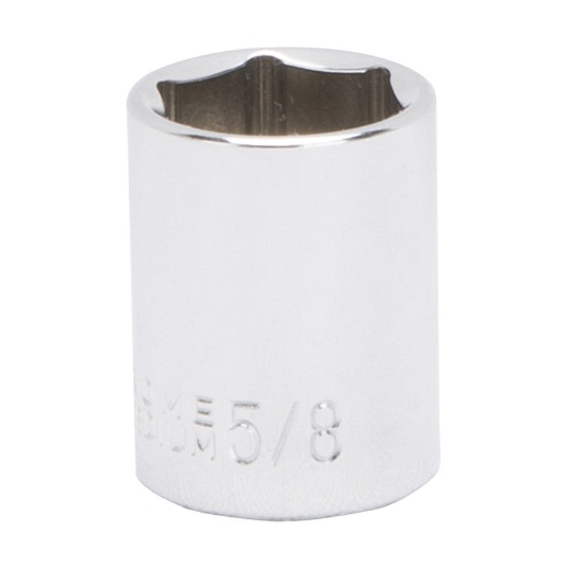 Vulcan MT6495188 Drive Socket, 5/8 in Socket, 3/8 in Drive, 6-Point, Chrome Vanadium Steel, Chrome