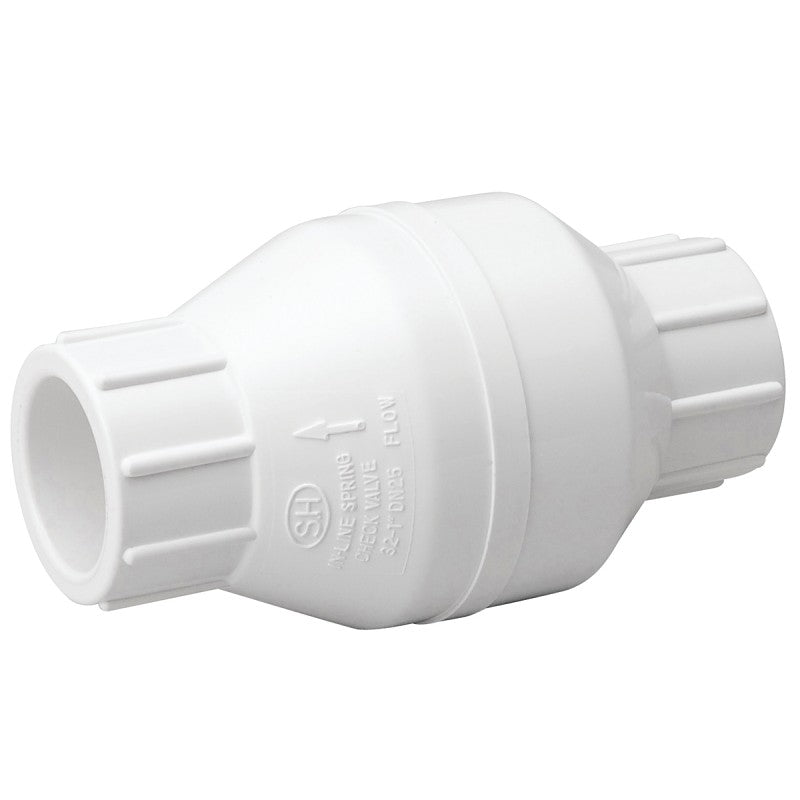 B & K ProLine Series 101-606 Check Valve, 1-1/4 in, 200 psi Pressure, PVC Body