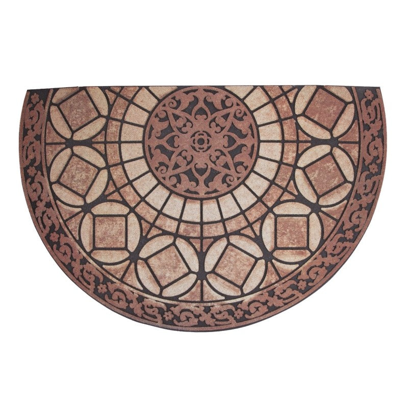 Simple Spaces T450 Door Mat, 33 in L, 21 in W, Flocking Pattern, Polyester Surface