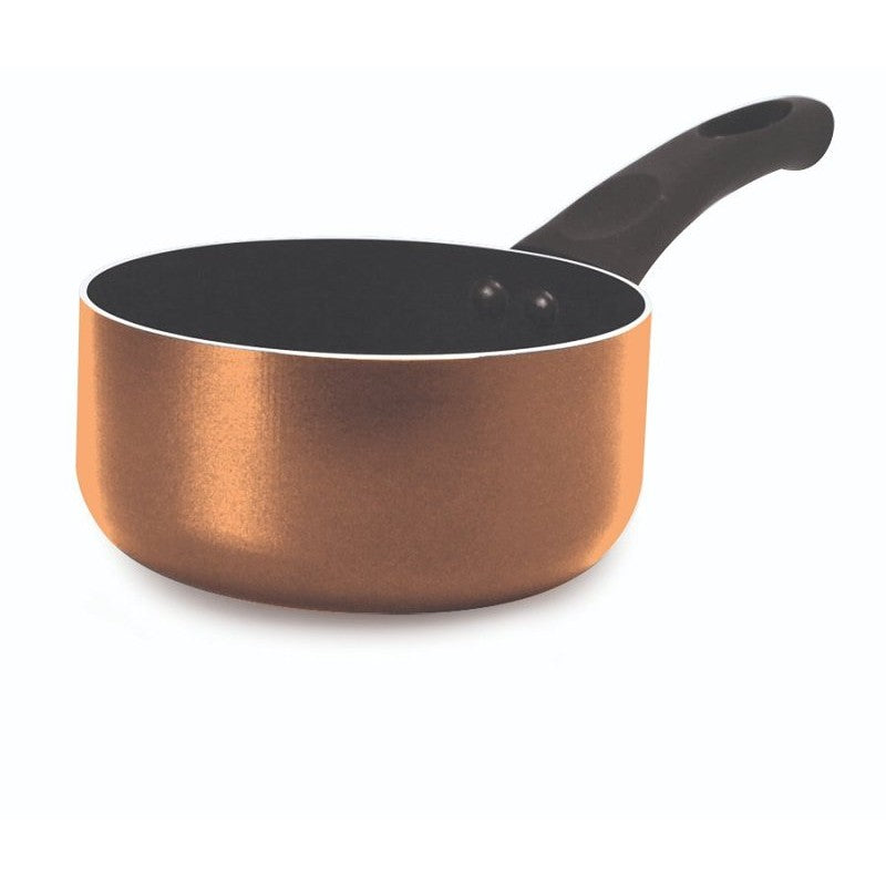 Ecolution Elements EECO-2818 Non-Stick Saucepan, 2 qt Capacity, Aluminum, Copper, Ergonomic Handle