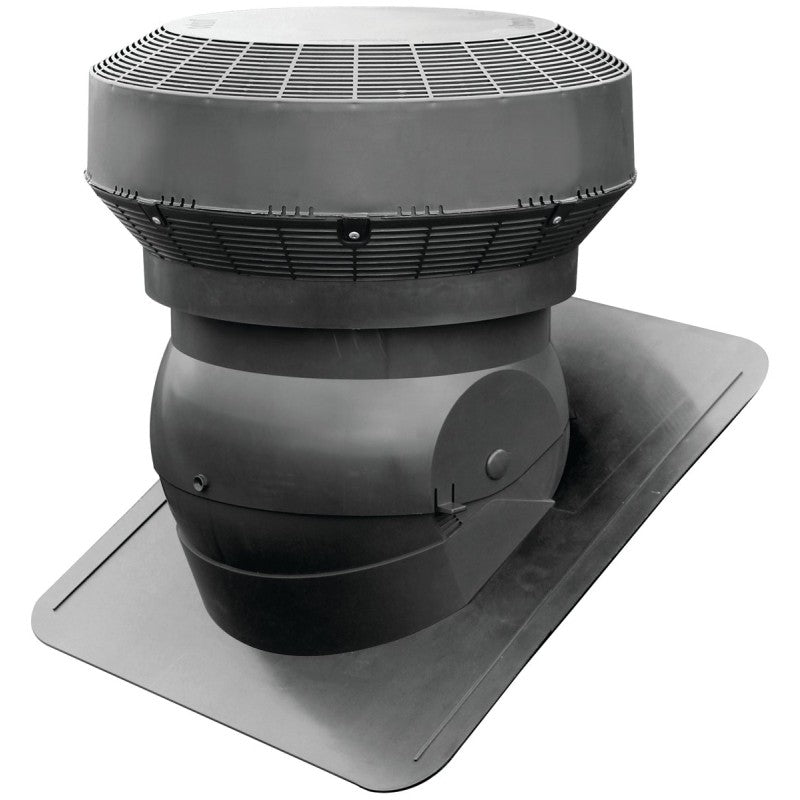 Duraflo 60PRO117BL Roof Vent, 18.18 in OAW, 117 sq-in Net Free Ventilating Area, Polypropylene, Black