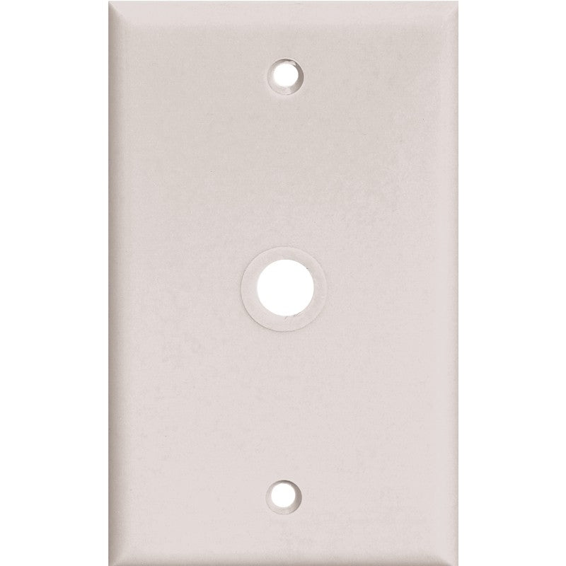 Eaton Wiring Devices PJ11 PJ11W Wallplate, 4-1/2 in L, 2-3/4 in W, 1 -Gang, Polycarbonate, White, High-Gloss
