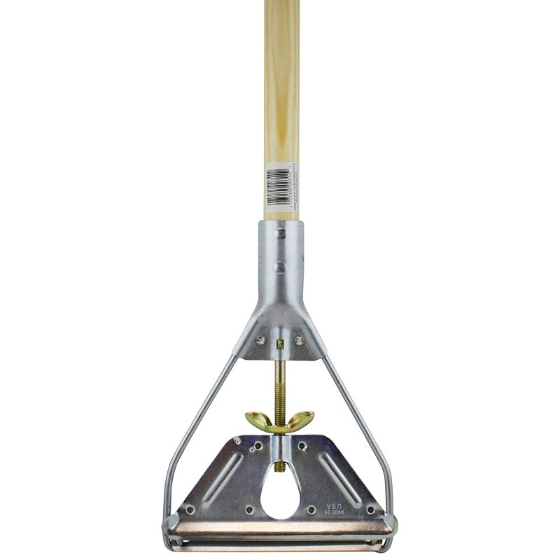 Chickasaw #9900 Wet Mop Handle, 1-1/8 in Dia, 60 in L, Hardwood