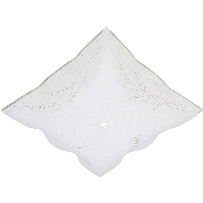 Westinghouse 8180000 Light Diffuser, 1-1/2 in H, Square, Glass, White (Pack of 10)