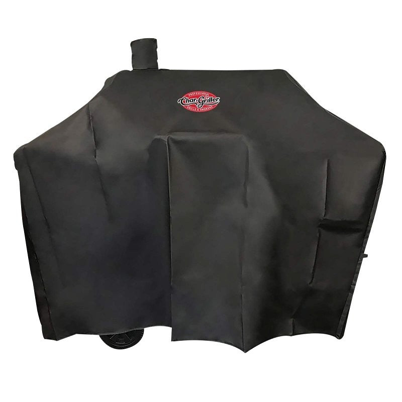 Char-Griller 2187 Grill Cover, 53 in W, 27 in D, 49 in H, Polyester, Black