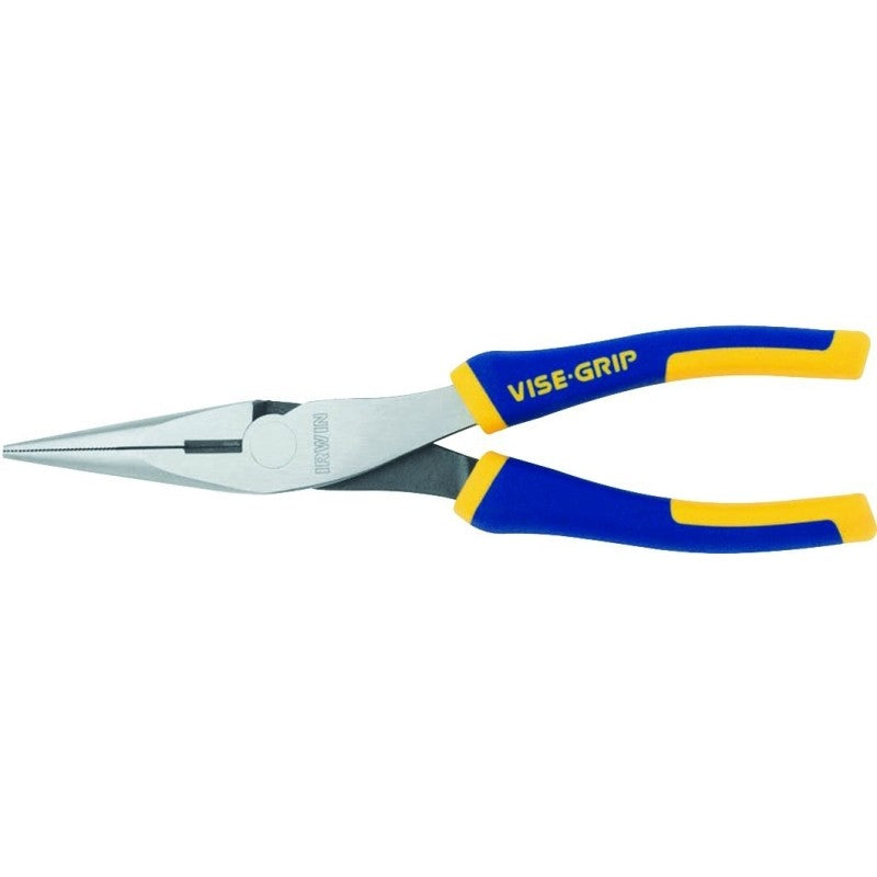Irwin 2078218 Nose Plier, Blue/Yellow Handle, ProTouch Grip Handle, 15/16 in W Jaw, 2-5/16 in L Jaw
