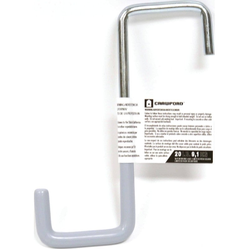 Crawford RH26-25 Rafter Hook, 20 lb, Steel, Gray, Zinc