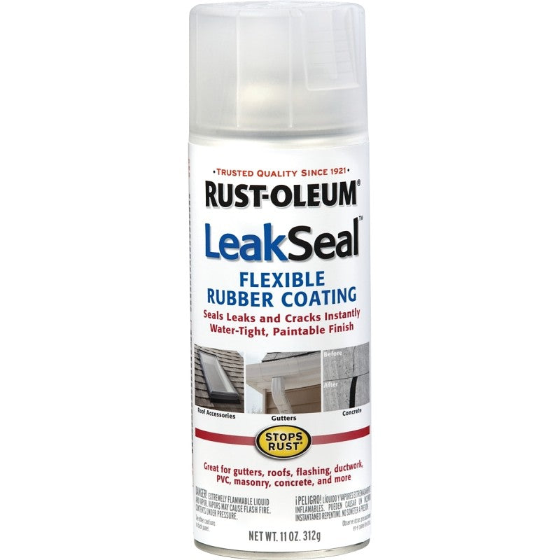 Rust-Oleum 265495 Rubberized Spray Coating, Clear, 11 oz, Can