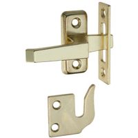 Wood Casement Fastener Bright Brass