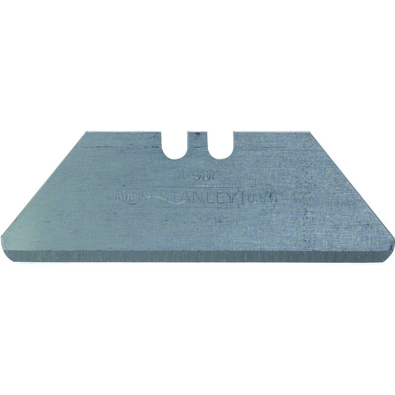 STANLEY 11-987 Utility Blade, 2-13/64 in L, Carbon Steel, 2-Point