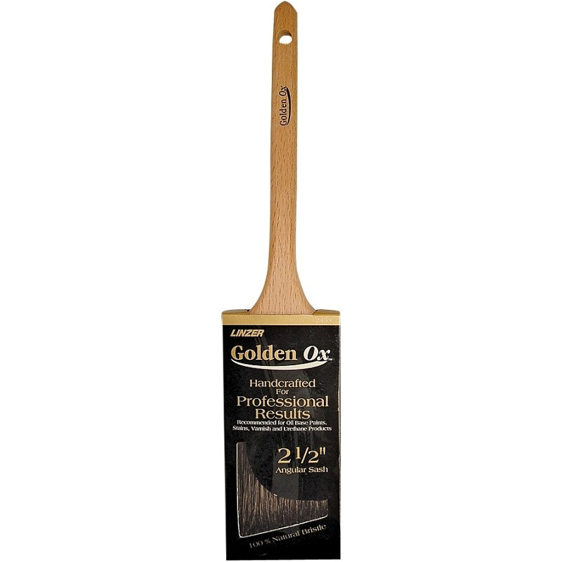 Linzer WC 2453-2.5 Paint Brush, 2-1/2 in W, 2-3/4 in L Bristle, China Bristle, Sash Handle