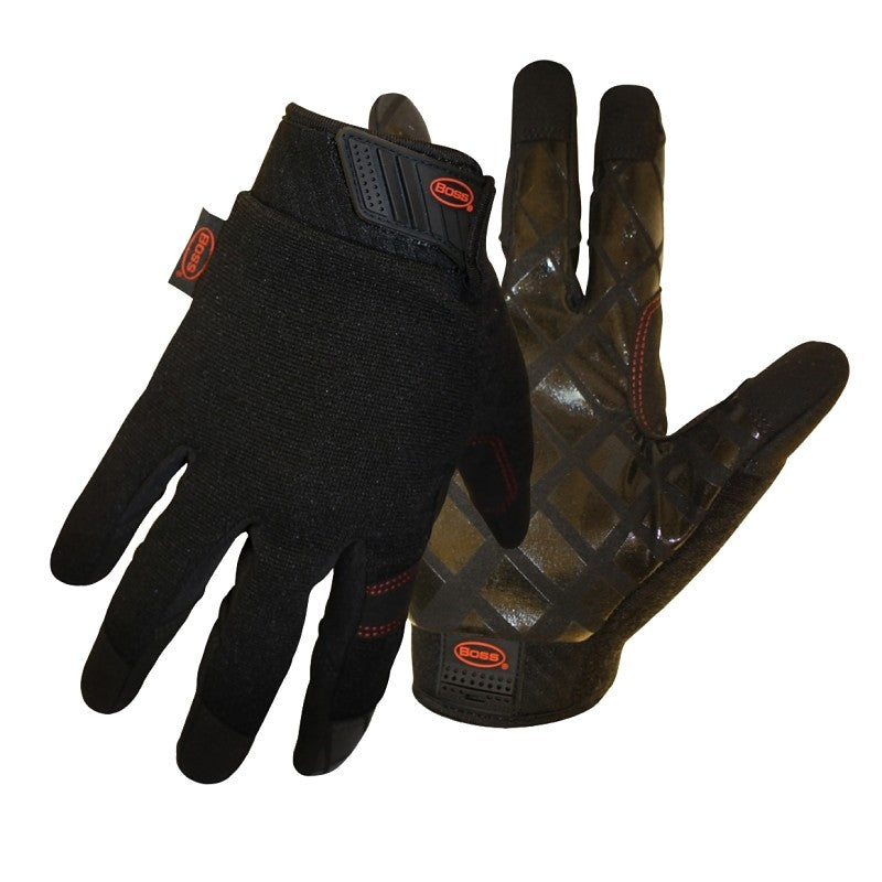 Boss 5211M Mechanic Gloves, M, Reinforced Thumb