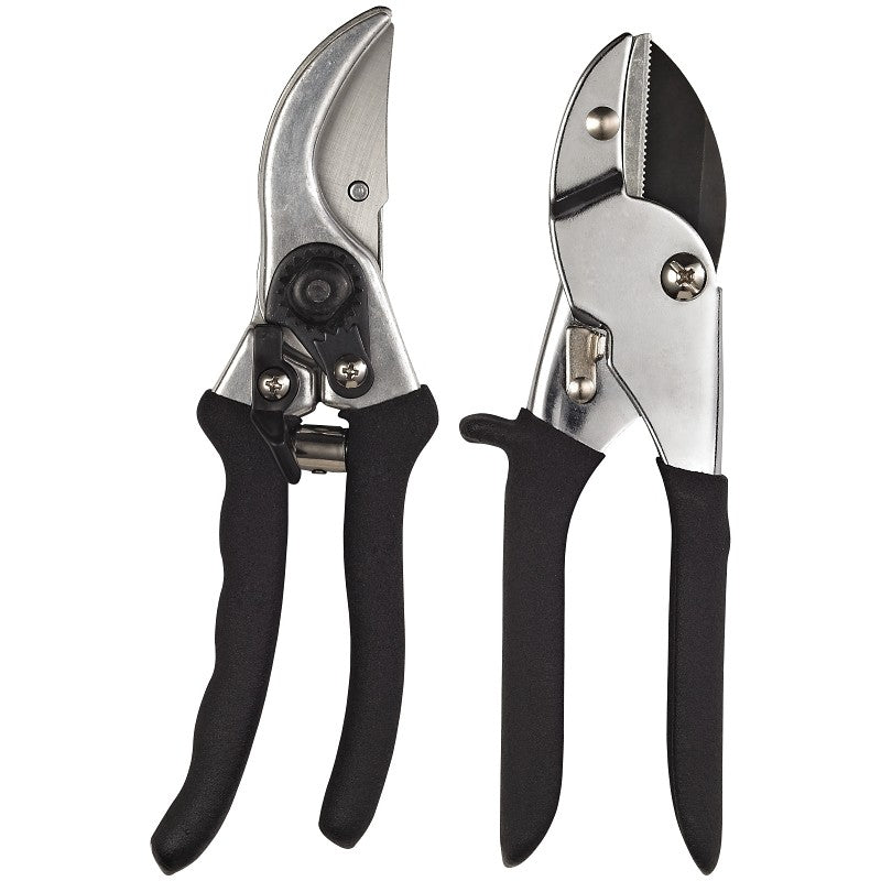 Landscapers Select GP1002+GP1013A Pruner Set, 1/2 in Cutting Capacity, Steel/Zinc Blade, Steel/Zinc Handle (Pack of 12)