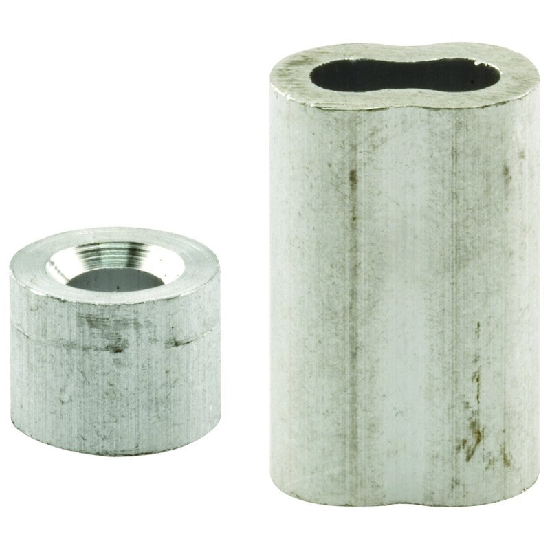 Prime-Line GD 12154 Cable Ferrule and Stop, 1/4 in Dia Dimensions, Aluminum