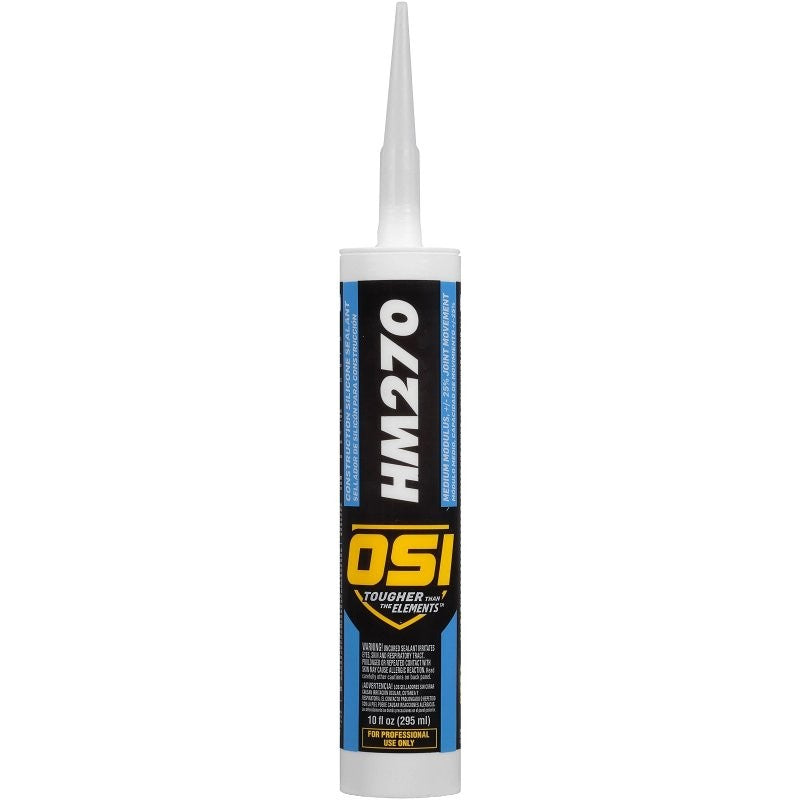 OSI 1493960 Silicone Sealant, White, 24 hr Curing, -60 to 400 deg F, 10 fl-oz Cartridge (Pack of 12)