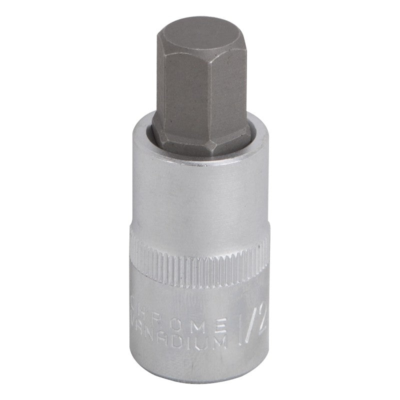 Vulcan 3506012113 Hex Bit Socket, 1/2 in Tip, 1/2 in Drive, Chrome, 2-1/2 in OAL