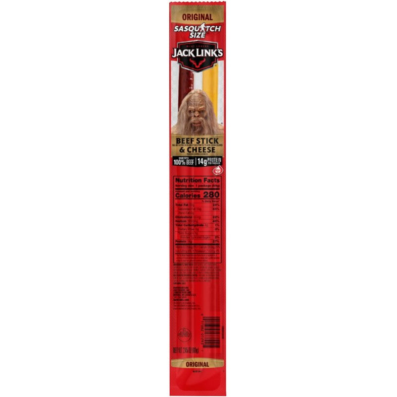 Jack Link's 10000039591 Beef and Cheese Stick Combo, Original, 2.45 oz (Pack of 12)