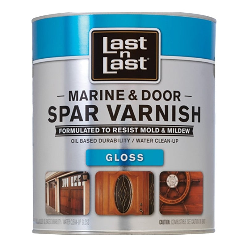 Last n Last 94004 Marine and Door Spar Varnish, Gloss, 1 qt