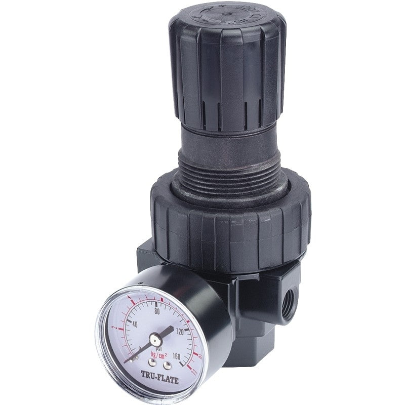 Tru-Flate 24-404 Air Line Regulator, Polycarbonate