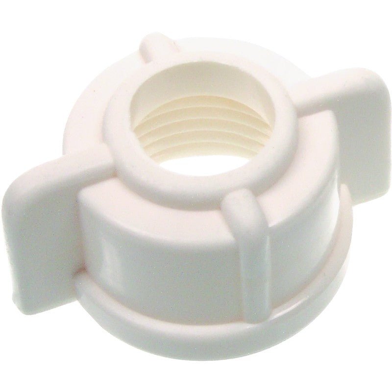 Danco 73114B Faucet Tailpiece Nut, Universal, Plastic, White (Pack of 5)