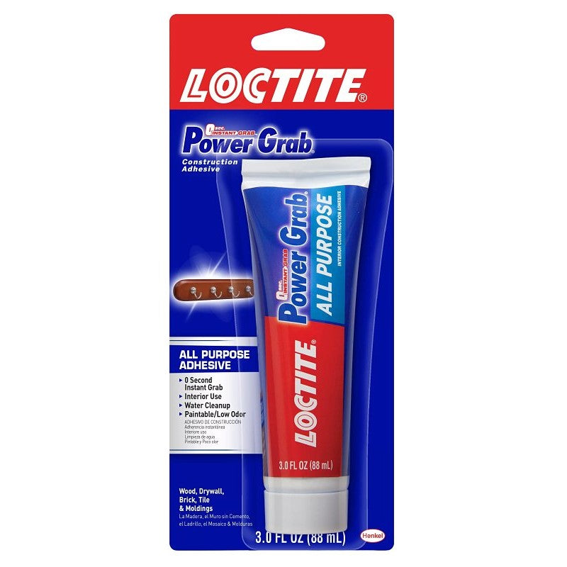 Loctite 2031710 Interior Construction Adhesive, White, 3 fl-oz Squeeze Tube