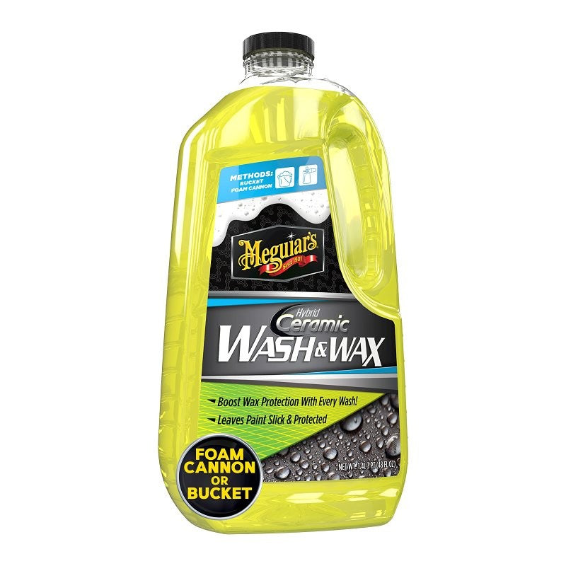 Meguiar's G240748 Hybrid Ceramic Wash and Wax, 48 oz Bottle, Liquid