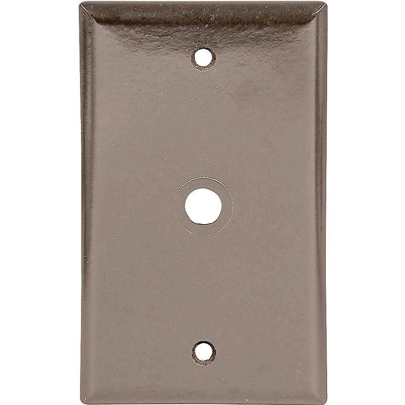 Eaton Wiring Devices 2128 2128B-BOX Wallplate, 4-1/2 in L, 2-3/4 in W, 1 -Gang, Thermoset, Brown, High-Gloss (Pack of 25)