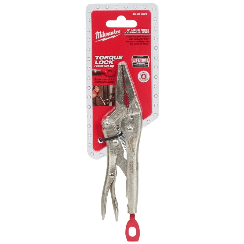 Milwaukee Torque Lock 48-22-3506 Locking Plier, 9.7 in OAL, 2 in Jaw Opening, Ergonomic Handle, 29/64 in W Jaw