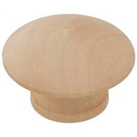 Bi-Fold Folding Door Knob 1-1/2 Inch Unfinished Wood