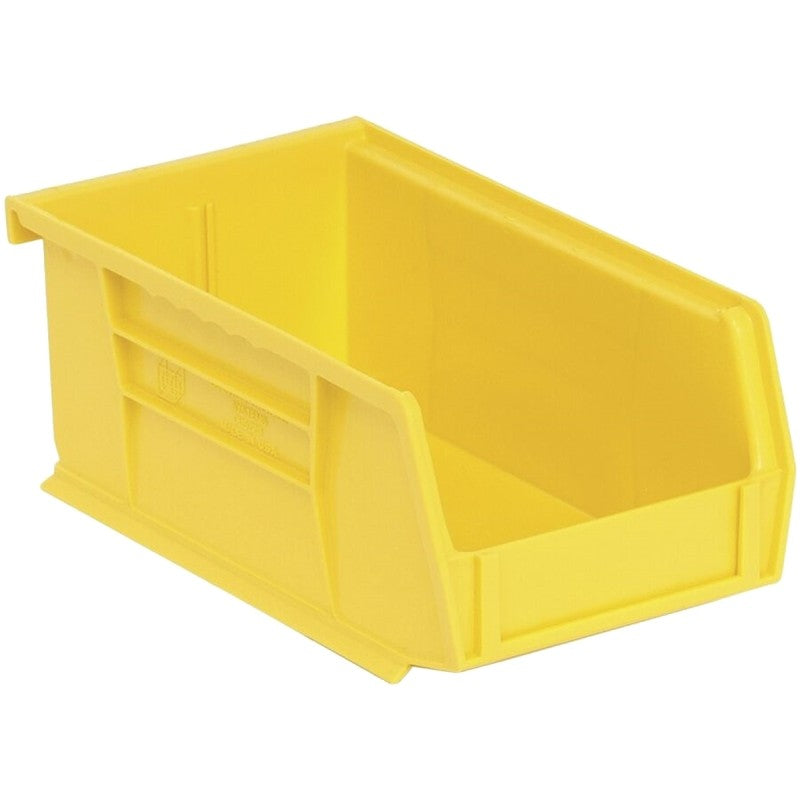 Quantum Storage Systems RQUS220YL-UPC Small Storage Bin, Polymer, Yellow, 7 3/8in L X 4 1/8in W X 3in H