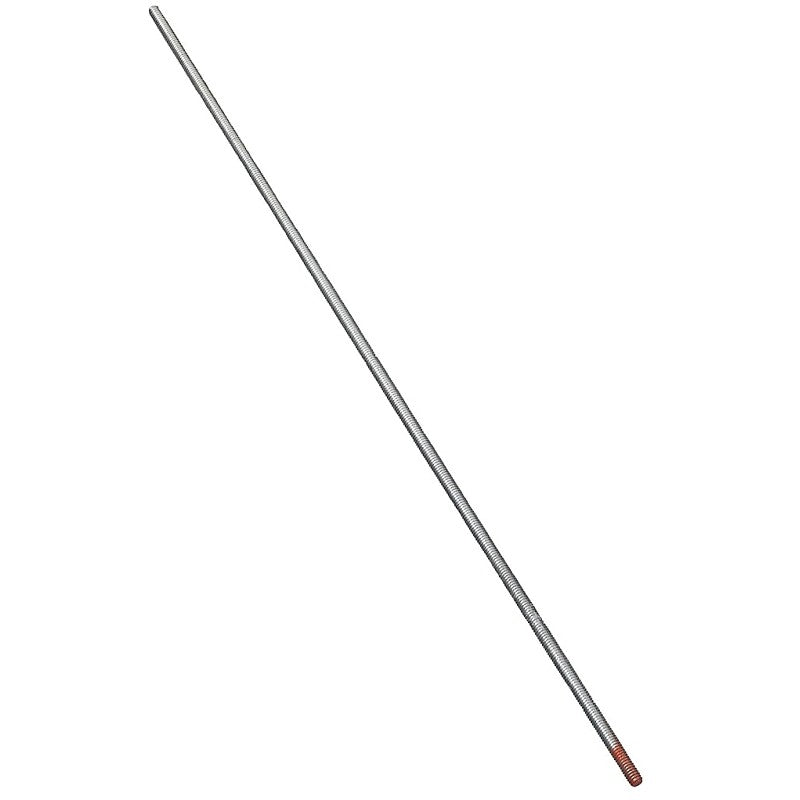 National Hardware N179-291 Threaded Rod, #8-32 Thread, 12 in L, A Grade, Steel, Zinc, UNC Thread