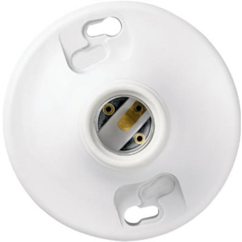 Legrand 276WHCC18 Lamp Holder with Cage Neck, 250 V, 660 W, Plastic Housing Material, White