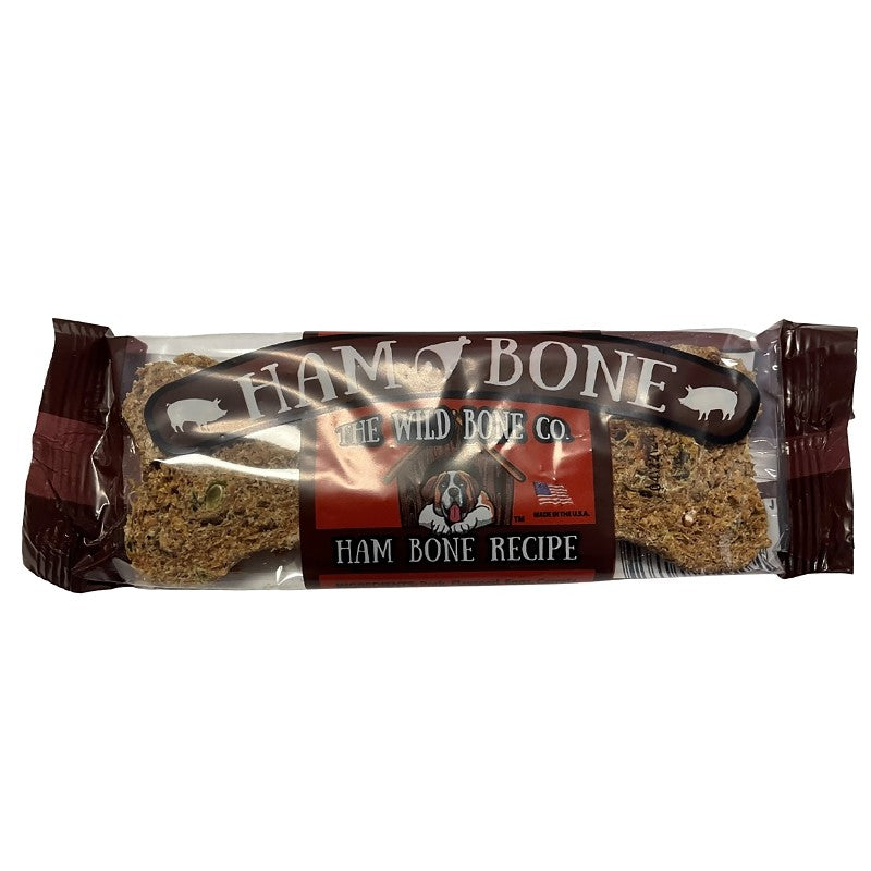 The Wild Bone Co 1802 Dog Biscuit, Ham (Pack of 24)