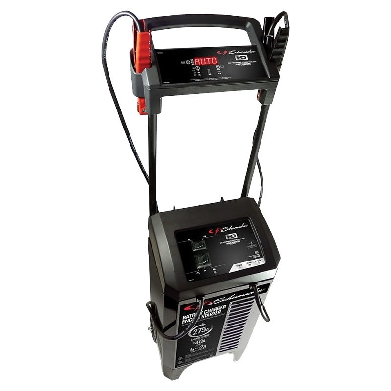 Schumacher SC1326 Battery Charger/Engine Starter, 12.7 A Continuous, 49 A Intermittent Input, 6/12 V Output, AGM Battery