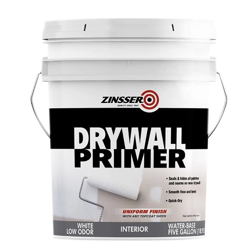 Zinsser 01500 Primer, 400 sq-ft Coverage Area, White, 5 gal