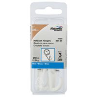 Hard Wall Hangers 1 Inch 3 Pack White