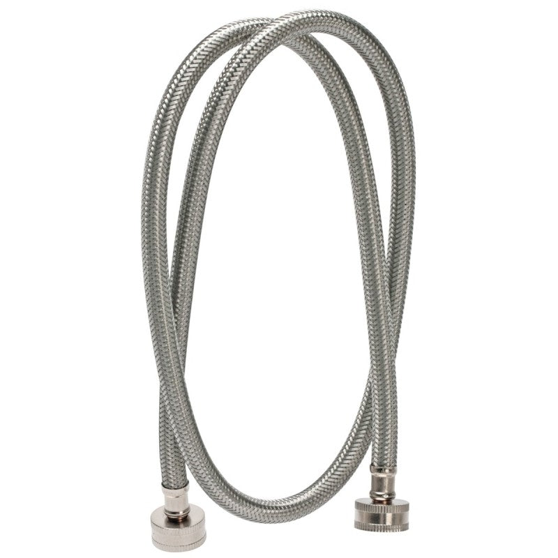 Fluidmaster 9WM48 Washing Machine Discharge Hose, 3/4 in ID, 48 in L, Female, Stainless Steel